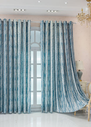 Rideau occultant à motif zigzag style contemporain