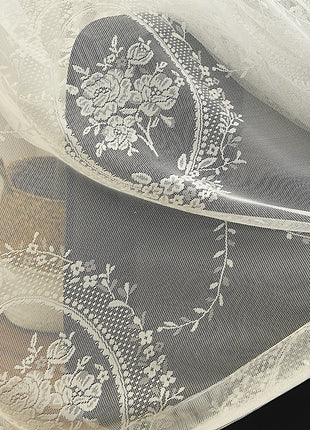 Voilage Floral Brodé Chambre