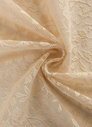 Voilage Luxe Brodé Vintage Salon Blanc