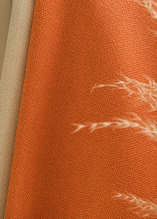 Rideau Orange Salon Moderne