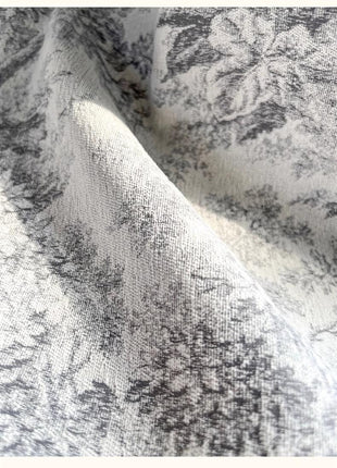 Voilage Toile de Jouy Gris Moderne