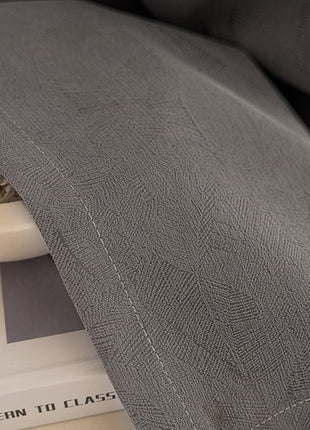 Rideau chevrons gris jacquard naturel moderne