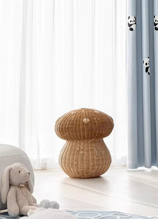 Rideau enfant panda brodé gris motif échiquier