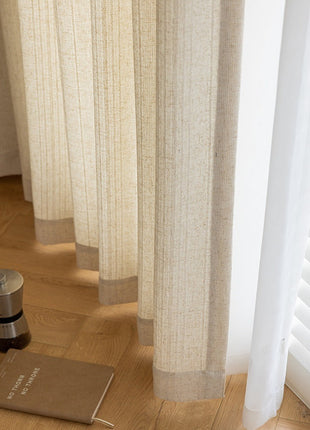 Rideau Beige Clair style Japonais