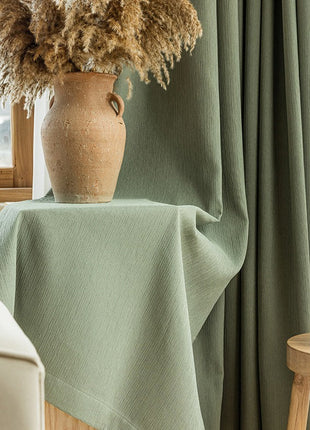 Rideau motif discret salon