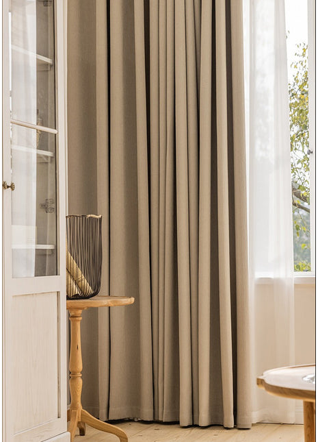 Rideau motif discret salon