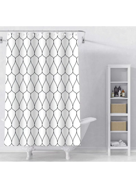 Rideau de Douche motif Geometrique (L180cm x H200cm)