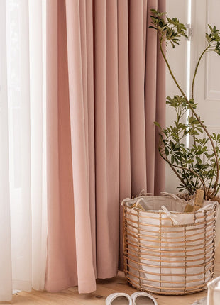 Rideau motif discret salon