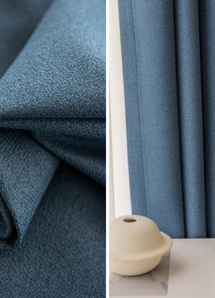 Rideau Scandinave Bleu Canard