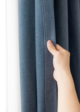 Rideau Scandinave Bleu Canard