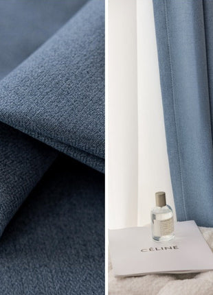 Rideau Scandinave Bleu Canard