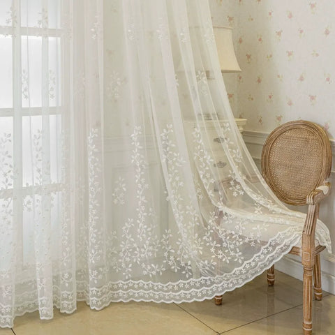 Voilage Dentelle Blanche Tendance Maison