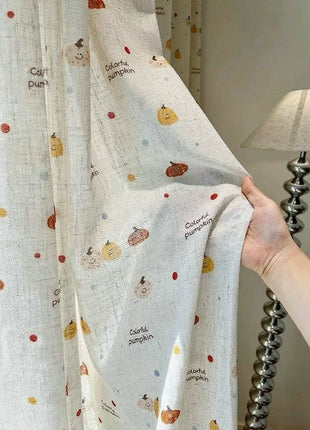 Rideau enfant Motifs Citrouille