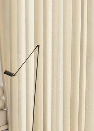 Rideau tissé beige effet texturé salon
