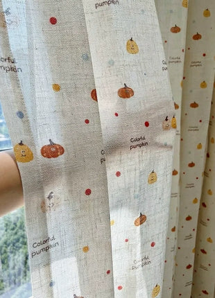 Rideau enfant Motifs Citrouille