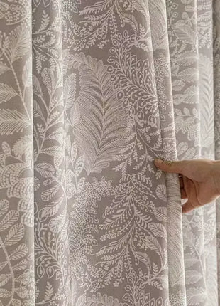 Rideau Beige Clair a Motifs