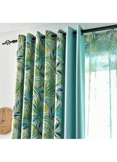 Rideau Feuilles Tropicales