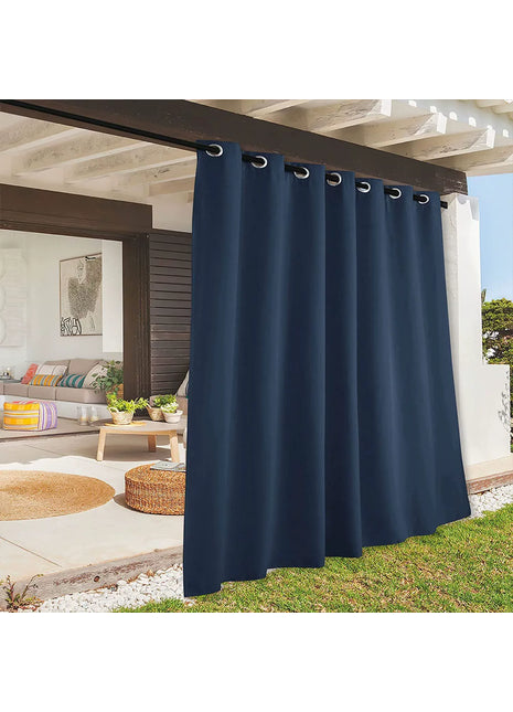 Rideau Extérieur Imperméable Bleu