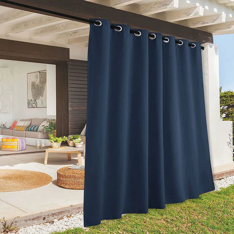 Rideau Extérieur Imperméable Bleu
