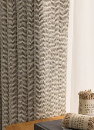 Rideau Ton Beige Chevrons