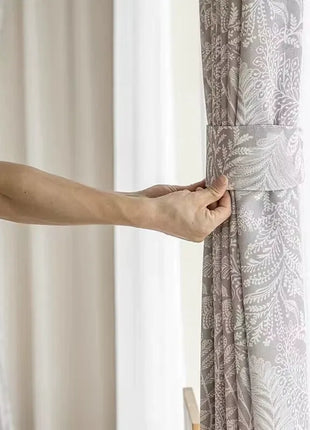 Rideau Beige Clair a Motifs