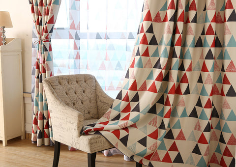 Rideau Motif Geometrique