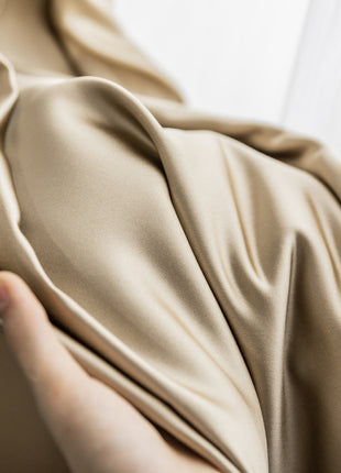 Rideau Occultant Beige Doré