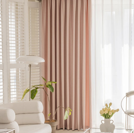 Rideau Occultant Rose Poudré