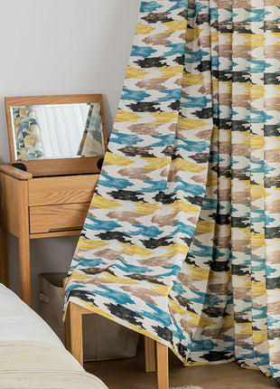 Coloré Jaune Bleu Marron