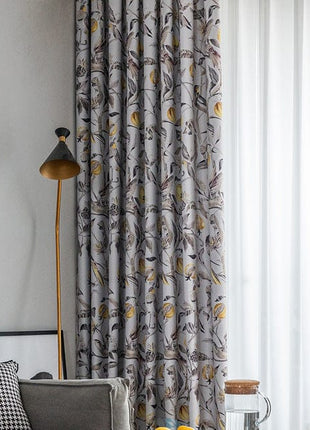 Double Rideaux Fleuris