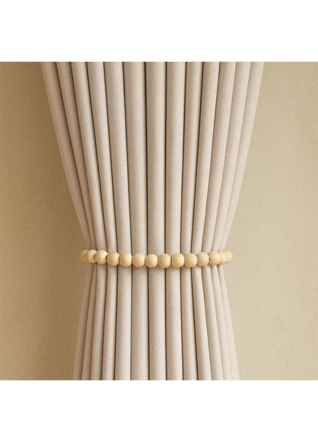 Rideau Blanc Beige dans intérieur contemporain