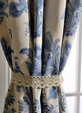 Rideau Blanc et Bleu Cuisine