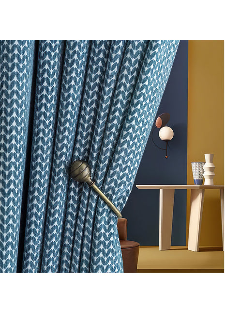 Rideau Bleu Motif