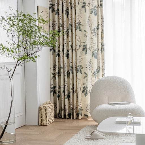 Rideau Elegant a Feuilles