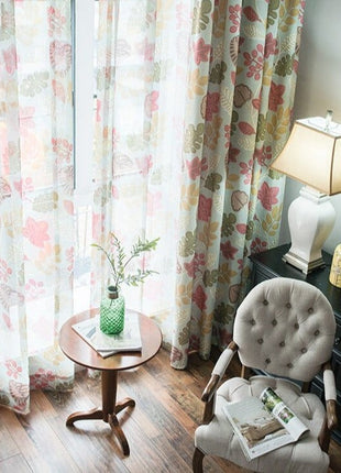 Rideau Imprimé Feuillage