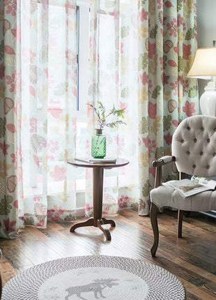 Rideau Imprimé Feuillage