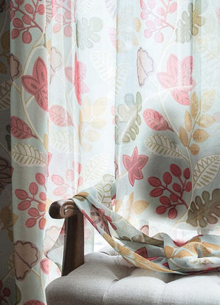 Rideau Imprimé Feuillage