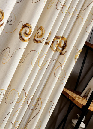 Rideau Industriel Doré