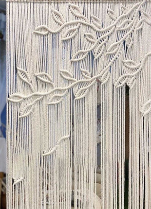 Rideau Macrame Blanc </br> (L95cm x 200cm)