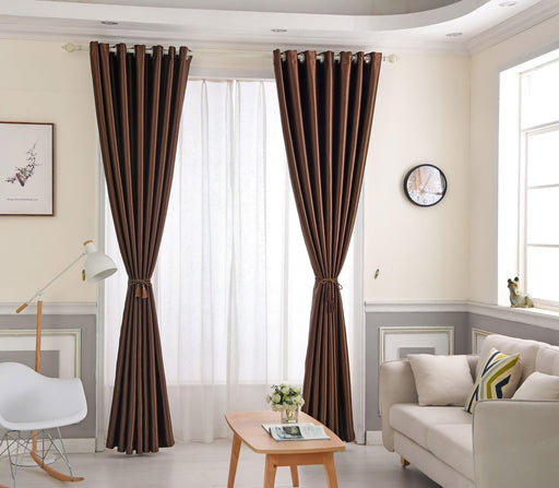 Rideau Marron Doré