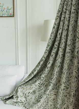 Rideau Motif Feuille