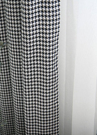 Rideau Noir et Blanc Moderne