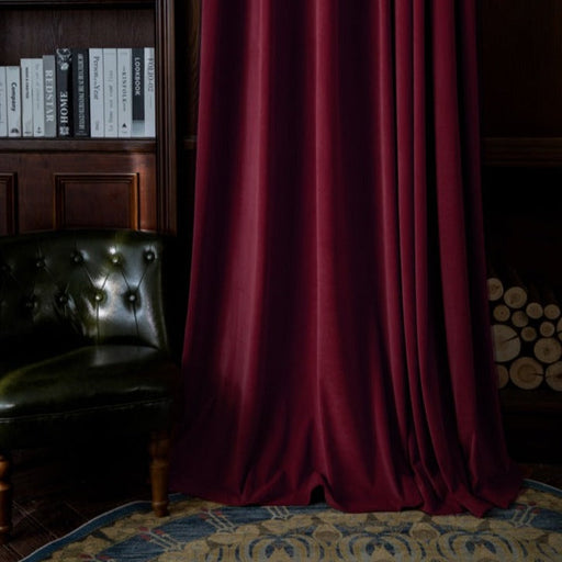 Rideau Rouge Velours