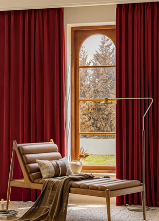 Rideau Rouge Velours