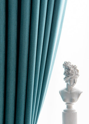 Rideau Scandinave Bleu Canard