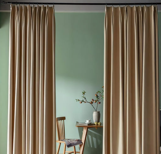 Rideau Velours Beige