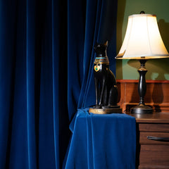 Rideau Velours Bleu