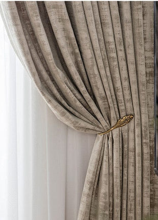 Rideau Velours Gris