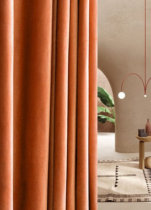 Rideau Velours Orange