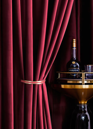Rideau Velours Rouge